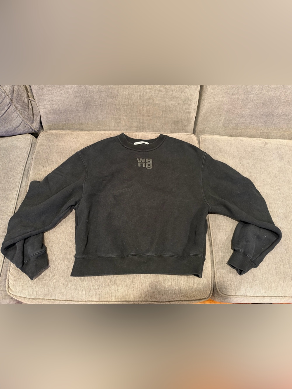 T By Alexander Wang Crewneck Long-Sleeved Sweatshirt sz Small S